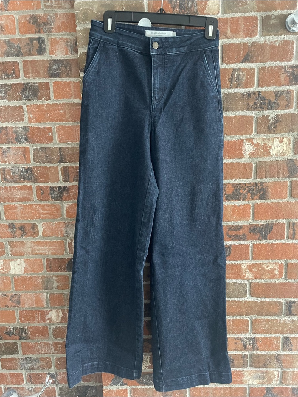 Women’s Trouser Wide-Leg Dark Blue Jeans